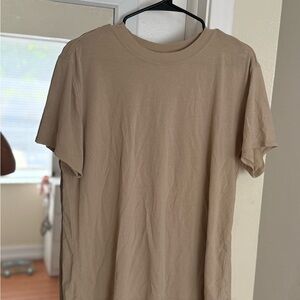 lululemon athletica Beige Short Sleeve Tee